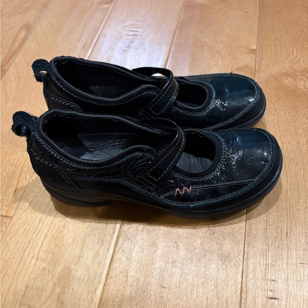 Romika patent leather comfort Mary Jane shoes black sz 40 9